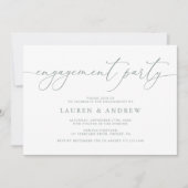 Sage Green Minimalist Engagement Party Invitation (Devant)