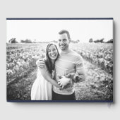 Sage Green Minimalist Mariage Se connecter Livre d (Verso)