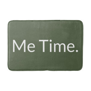 Sage Green Minimalist Modern Typografie Badmat