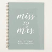 Sage Green Miss tegen Mrs Wedding Planner (Voorkant)