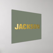 Sage GREEN Modern Bold EDITABLE Folie Afdrukken (Laagn)