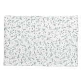 Sage Green Modern Farmhouse Daisy Buds Pattern Kussensloop (Achterkant)