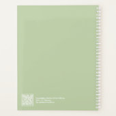 Sage Green Modern Layout Large Planner (Achterkant)