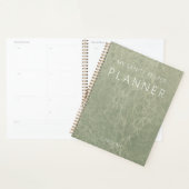 Sage Green Modern Marble Planner (Display)