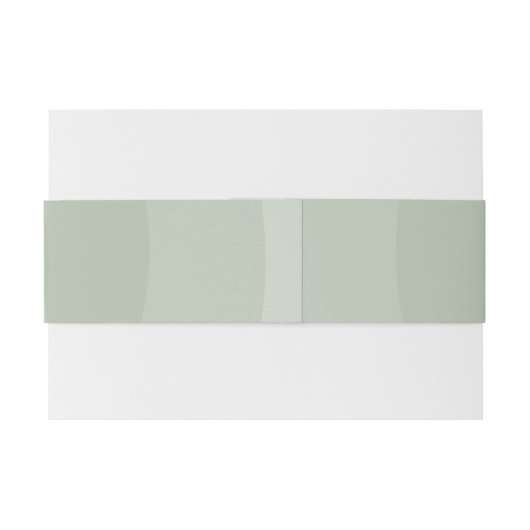 Sage Green Modern Monogram Weddenschap Uitnodigingen Wikkel (Achterkant Voorbeeld)