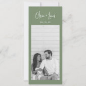 Sage Green Modern Script Couples Shower Invitation (Dos)