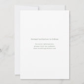 Sage Green modern script minimalistisch save the d Date (Achterkant)