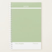 Sage Green Modern Small Planner (Voorkant)