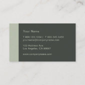 Sage Green Modern Visitekaartje (Achterkant)