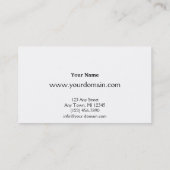 Sage Green Monogram Business Visitekaartje (Achterkant)