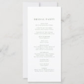 Sage Green Monogram Crest Wedding Programme (Dos)