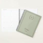 Sage green Monogram Personalized Quiet Luxury (Devant avec enveloppe)