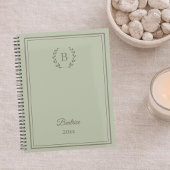 Sage green Monogram Personalized Quiet Luxury