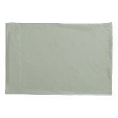 Sage Green Monogrammed Kussensloop (Achterkant)