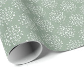 Sage Green Mum Kerstmis Cadeaupapier (Rol Hoek)