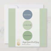 Sage Green Muted Kleurenpalet Kaart (Voorkant)