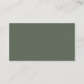 Sage Green Name Kaart Plaatskaartje (Achterkant)