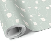 Sage Green Neutral Elegant Abstract Minimalist Cadeaupapier (Rol Hoek)