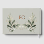 Sage Green Olive Branch Monogram Wedding (Verso)