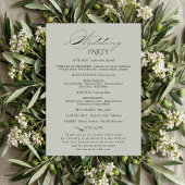 Sage Green Olive Branch Monogram Wedding Program  Programma