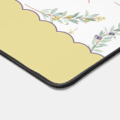 Sage Green Olive Branch Pattern Monogram Name Bureaumat (Hoek)