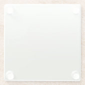 Sage Green Ombre Glazen Onderzetter (Achterkant)