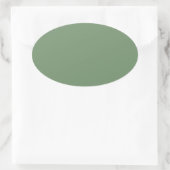 Sage Green Oval Sticker (Sac)