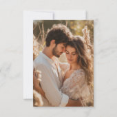 Sage Green & Pampas Boho RSVP Kaart (Achterkant)