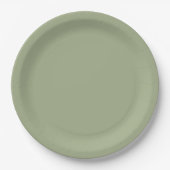 Sage Green Papieren Bordje (Voorkant)