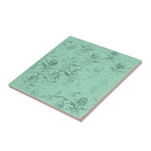  Sage Green Pattern Tegeltje (Zijkant)