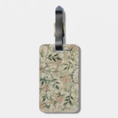 Sage Green, Peach Floral Personalized Bagagelabel (Achterkant verticaal)