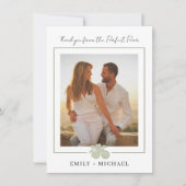 Sage Green Perfect Pear Carte de remerciements pho (Devant)