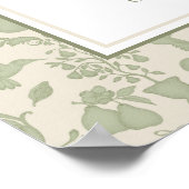 Sage Green Perfect Pear Fête des mariées Affiche (Coin)