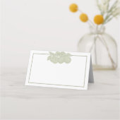 Sage Green Perfect Pear Flat Place Card (Voorkant)