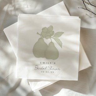 Sage Green Perfect Pear Vrijgezellenfeest servet