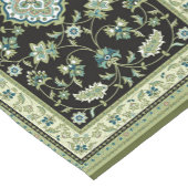 Sage Green Persian Carpet Korte Tafelloper (Hoek)