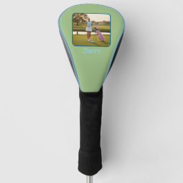 Sage Green Personalized Photo Custom  Golfheadcover