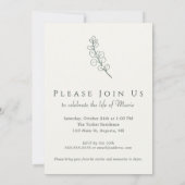 Sage Green Photo Celebration of Life Invitation (Dos)