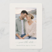 Sage Green Photo Save the Date Invitation (Devant)