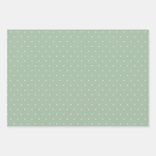 Sage Green Plaid Bow Elegant Neutraal Baby shower Inpakpapier Vel (Voorkant 3)