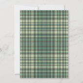 Sage Green Plaid Pattern Ramadan Iftar Invitation (Dos)