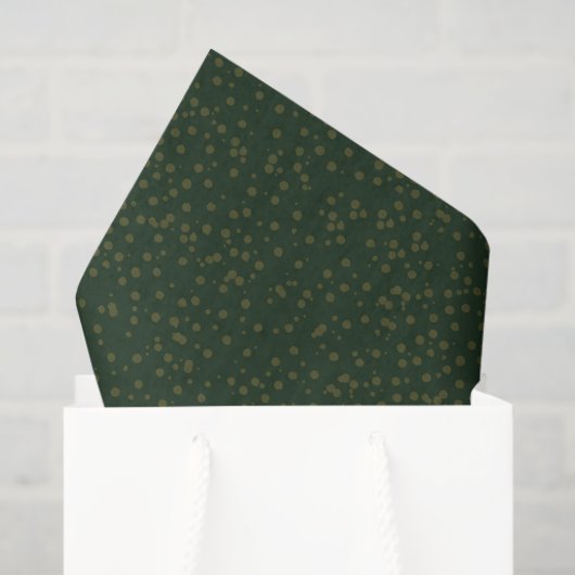 Sage Green Polka Dots Modern Pattern Tissuepapier (Cadeauzakje)