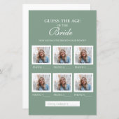 Sage Green raadt de leeftijd van het bruidspapier (Voorkant / Achterkant)