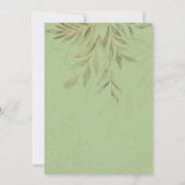 Sage Green Ramadan Iftar Leaves Lantern Invitation (Dos)