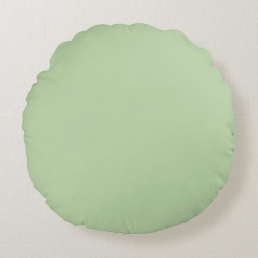 Sage Green Rond Kussen (Voorkant)