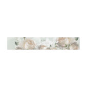 Sage Green Roses Greenery Wedding Uitnodigingen Wikkel (Vlak)
