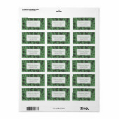 Sage Green Rozen Return Address Label (Full Sheet)