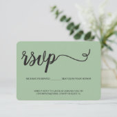 Sage Green RSVP sans envoi Siège réservé (Debout devant)