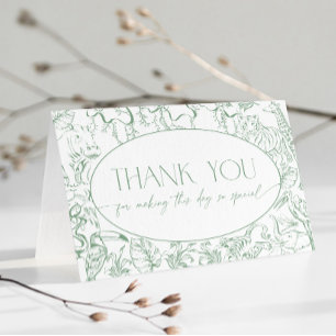 Sage Green Safari Toile de Jouy Merci