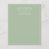 Sage Green Save the Date (Achterkant)